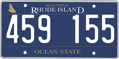 RI license plate 459155