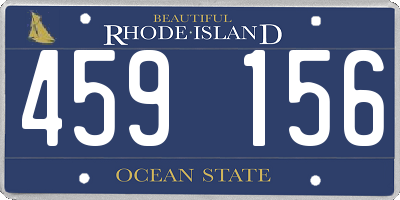 RI license plate 459156