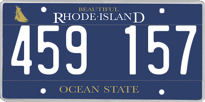 RI license plate 459157