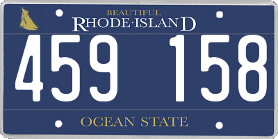 RI license plate 459158