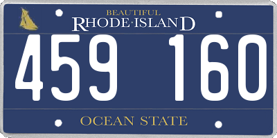 RI license plate 459160