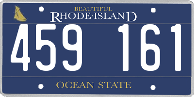 RI license plate 459161