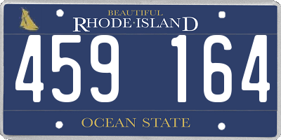 RI license plate 459164