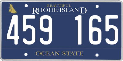 RI license plate 459165