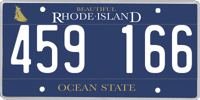 RI license plate 459166