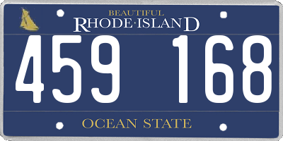 RI license plate 459168