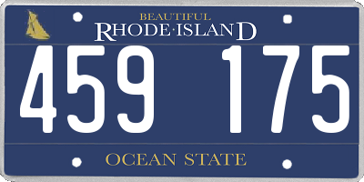 RI license plate 459175