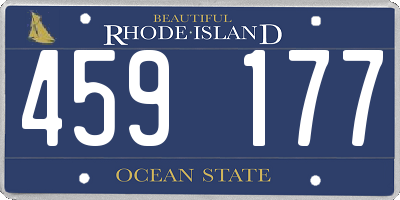 RI license plate 459177