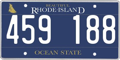 RI license plate 459188