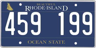 RI license plate 459199
