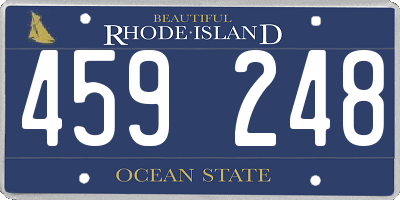 RI license plate 459248