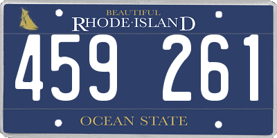RI license plate 459261