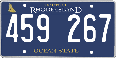 RI license plate 459267
