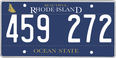 RI license plate 459272