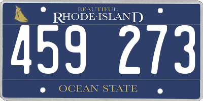 RI license plate 459273