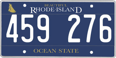 RI license plate 459276