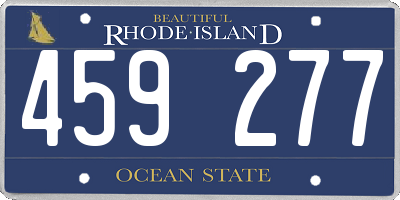 RI license plate 459277