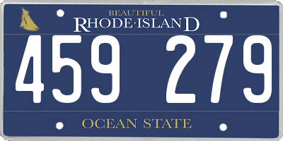 RI license plate 459279