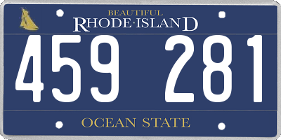 RI license plate 459281