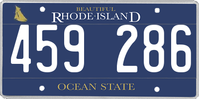 RI license plate 459286