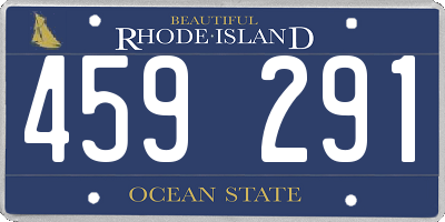 RI license plate 459291