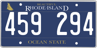 RI license plate 459294