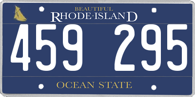 RI license plate 459295