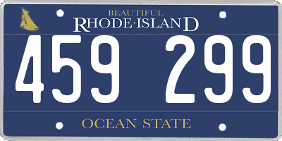 RI license plate 459299