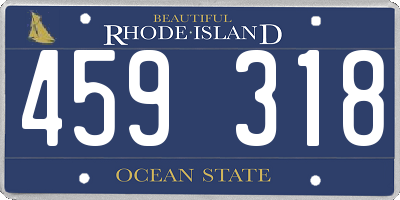 RI license plate 459318
