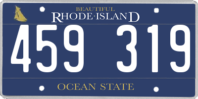 RI license plate 459319