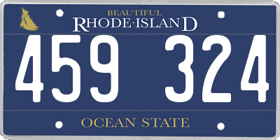 RI license plate 459324