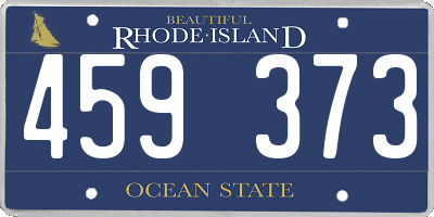 RI license plate 459373