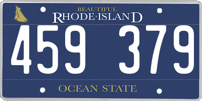 RI license plate 459379