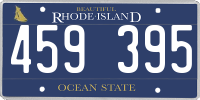 RI license plate 459395