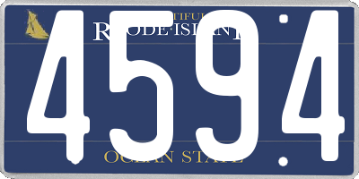 RI license plate 4594