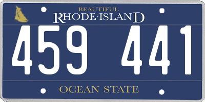 RI license plate 459441