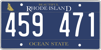 RI license plate 459471