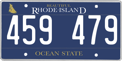 RI license plate 459479