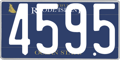 RI license plate 4595