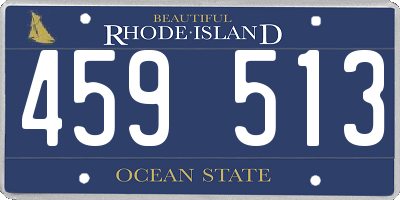 RI license plate 459513