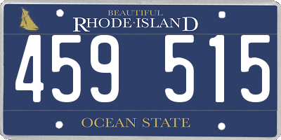 RI license plate 459515
