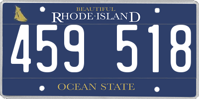 RI license plate 459518