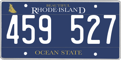RI license plate 459527
