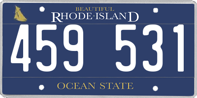 RI license plate 459531