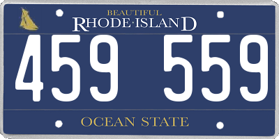 RI license plate 459559
