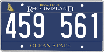 RI license plate 459561