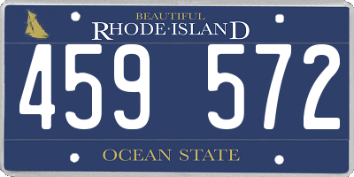 RI license plate 459572