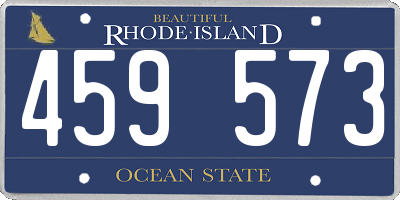 RI license plate 459573