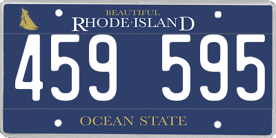 RI license plate 459595