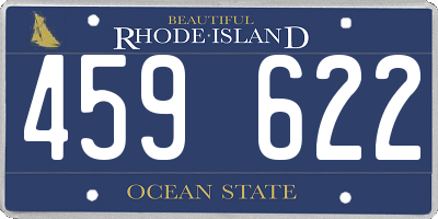 RI license plate 459622